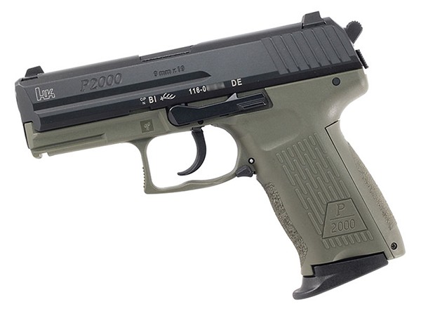 H&K P2000 9MM V3 GRN DA 10 CA - Win Repeating Arms Promotion